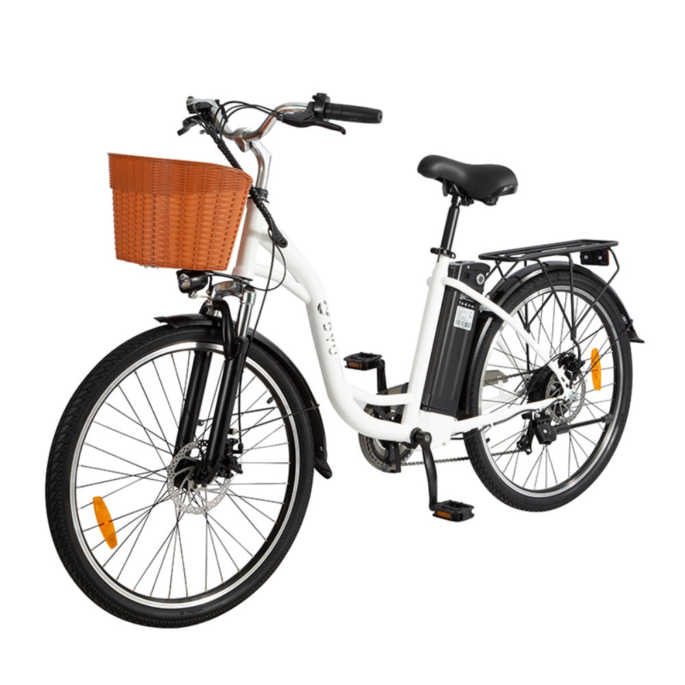 Bicicleta eléctrica urbana DYU C6 de 26 pulgadas